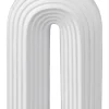 VASE ARC EN CIEL BLANC CERAMIQUE 12X6X18.5CM