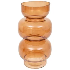 VASE BE VINTAGE VERRE AMBRE H.25CM