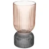 VASE BICOLORE ROSE H.24.5CM