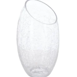 VASE BOMBE CRAQUELE H.23CM