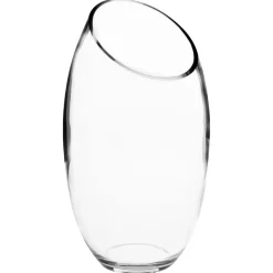 VASE BOMBE TRANSPARENT D.14.5X27.5CM
