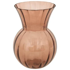VASE BOULE ALAIS VERRE AMBRE H.22CM