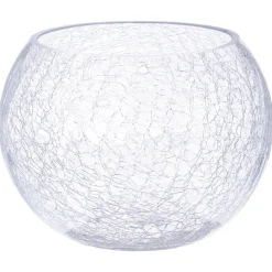 VASE BOULE CRAQUELE D.20X15CM
