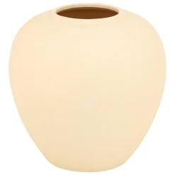 VASE BOULE RILY CERAMIQUE BEIGE H.22CM