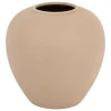 VASE BOULE RILY CERAMIQUE NUDE H.22CM