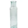 VASE BOUTEILLE VERRE RECYCLE H55CM TRANSPARENT