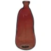 VASE BOUTEILLE VERRE RECYCLE ULY AMBRE H.51CM