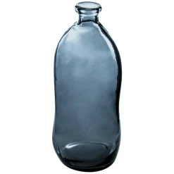 VASE BOUTEILLE VERRE RECYCLE ORAGE H.73CM
