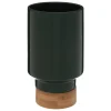 VASE CERAMIQUE BAMBOU COLLECTIONNEUR VERT H.18CM