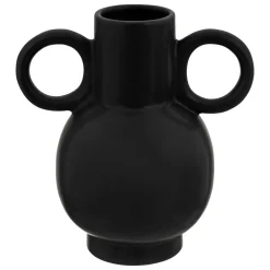 VASE CERAMIQUE OLME NOIR H.22CM