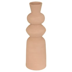 VASE CERAMIQUE TOTEM EZIA CARAMEL H.48CM