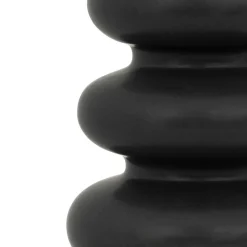 VASE CLOTHILDE CERAMIQUE NOIR H.25CM