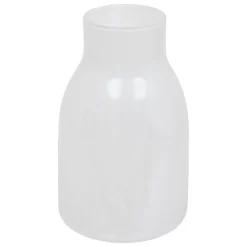 VASE DOLA VERRE BLANC H.25CM