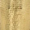 VASE METAL MARTELE GOLD H.19CM