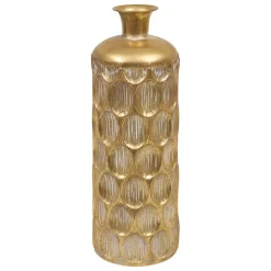 VASE METAL STRIE BELLI DORE H.60CM