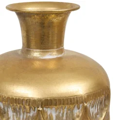 VASE METAL STRIE BELLI DORE H.60CM