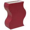 VASE METAL VAGUE CHERI RUBY H.25CM