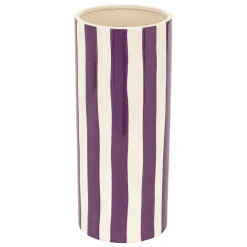 VASE RAYE EDRIC CERAMIQUE DEEP PURPLE H.30CM