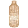 VASE ROTIN BOUTEILLE LOUR H.55CM