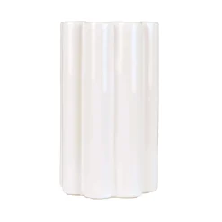 VASE SHANI ECRU CERAMIQUE H.25CM