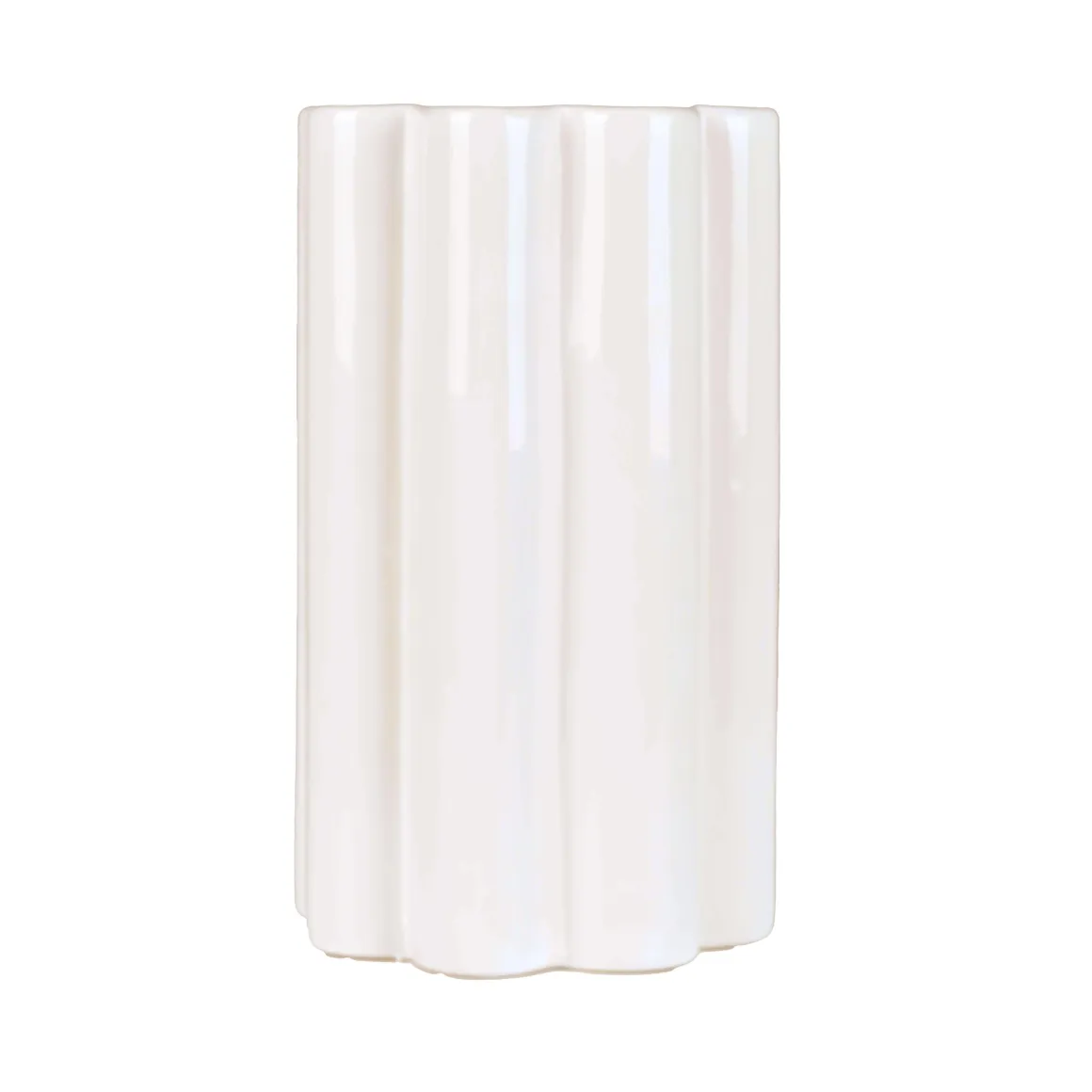 VASE SHANI ECRU CERAMIQUE H.25CM