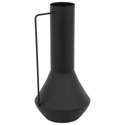 VASE SYLVAIN METAL NOIR H.35CM