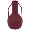 VASE SYLVAIN METAL RUBIS H.20CM