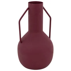 VASE SYLVAIN METAL RUBIS H.20CM