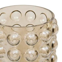 VASE VERRE BOULE IRISE DORIA H.28CM
