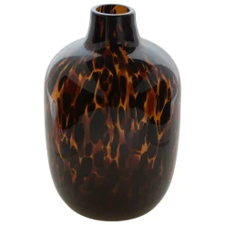 VASE VERRE LEOPARD ROEN H.25.5CM