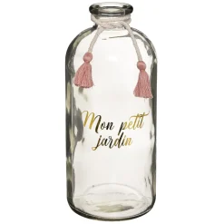 VASE VERRE MESSAGE CARMEN H.25CM