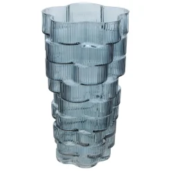 VASE VERRE STRIE SKY H.30CM