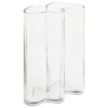 VASE VERRE VAGUE KADE TRANSPARENT H.25CM