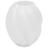 VASE VERRE VALMA BLANC H.21CM