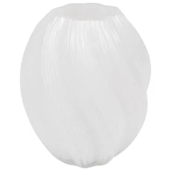 VASE VERRE VALMA BLANC H.21CM