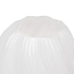 VASE VERRE VALMA BLANC H.21CM
