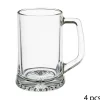 VERRE A BIERE X4 ANSE