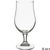 VERRE A BIERE X4 SUR PIED