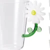 VERRES A CAFE ET THE ANSE EN FLEUR 410ML