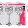 6 VERRES A PIED BULLES 34CL