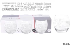 6 VERRES BAS WRITER 40.5CL