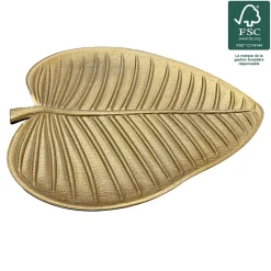 VIDE POCHE FEUILLE DORE