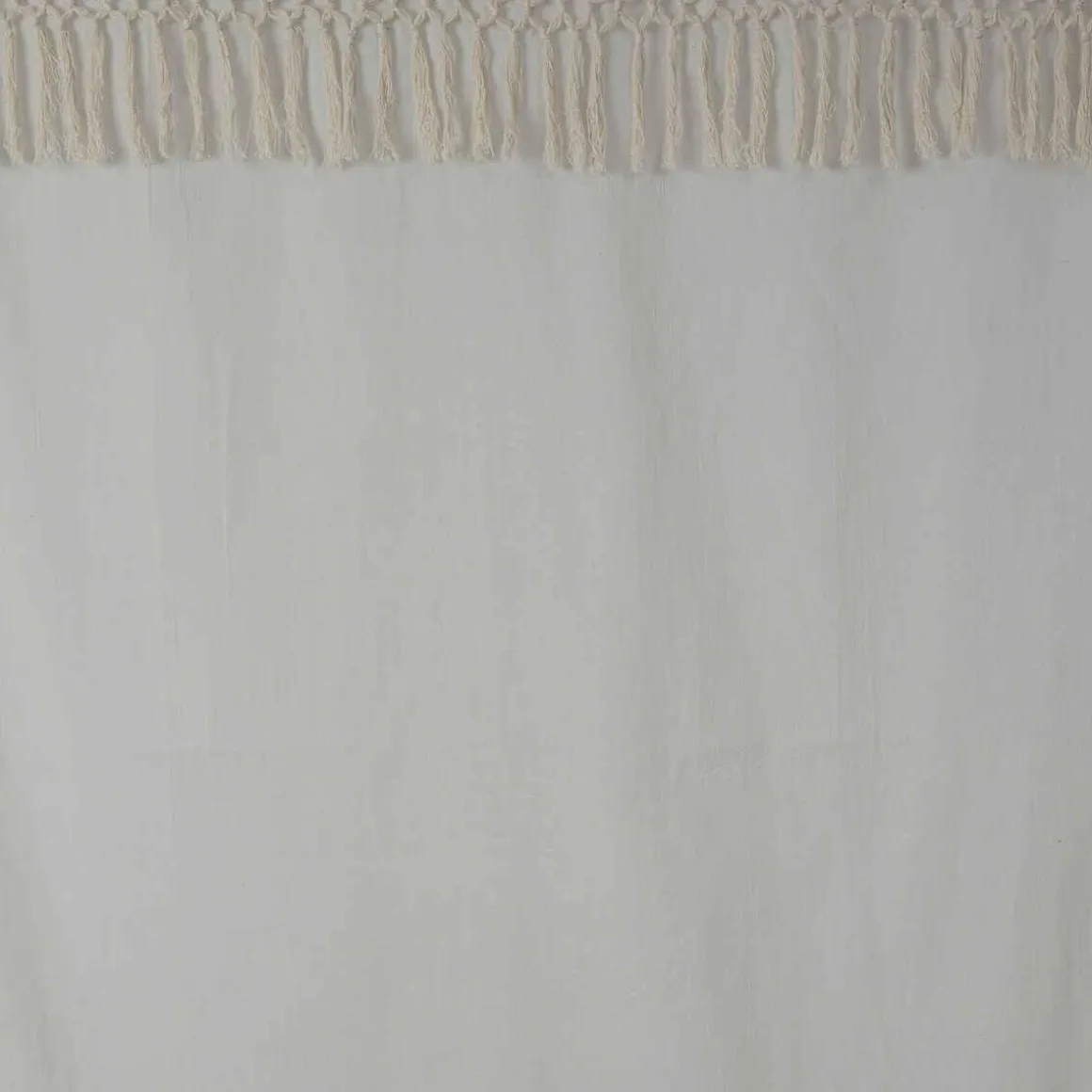 VOILAGE COTON MACRA IVOIRE 140X260CM