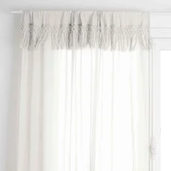 VOILAGE COTON MACRA IVOIRE 140X260CM