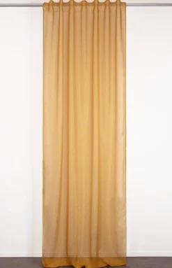 VOILAGE ELAURA JAUNE 135X300CM GALON FRONCEUR PATTE CACHEE