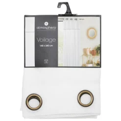VOILAGE FRED VOLANT BLANC 140X240CM