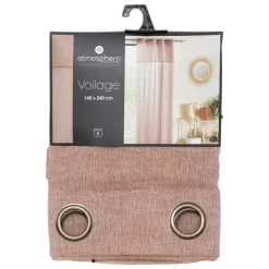 VOILAGE FRED VOLANT TERRACOTTA 140X240CM