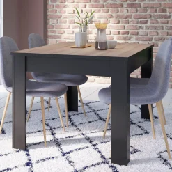 WAYNE TABLE 140X90 CHENE BROSSE NR MAT
